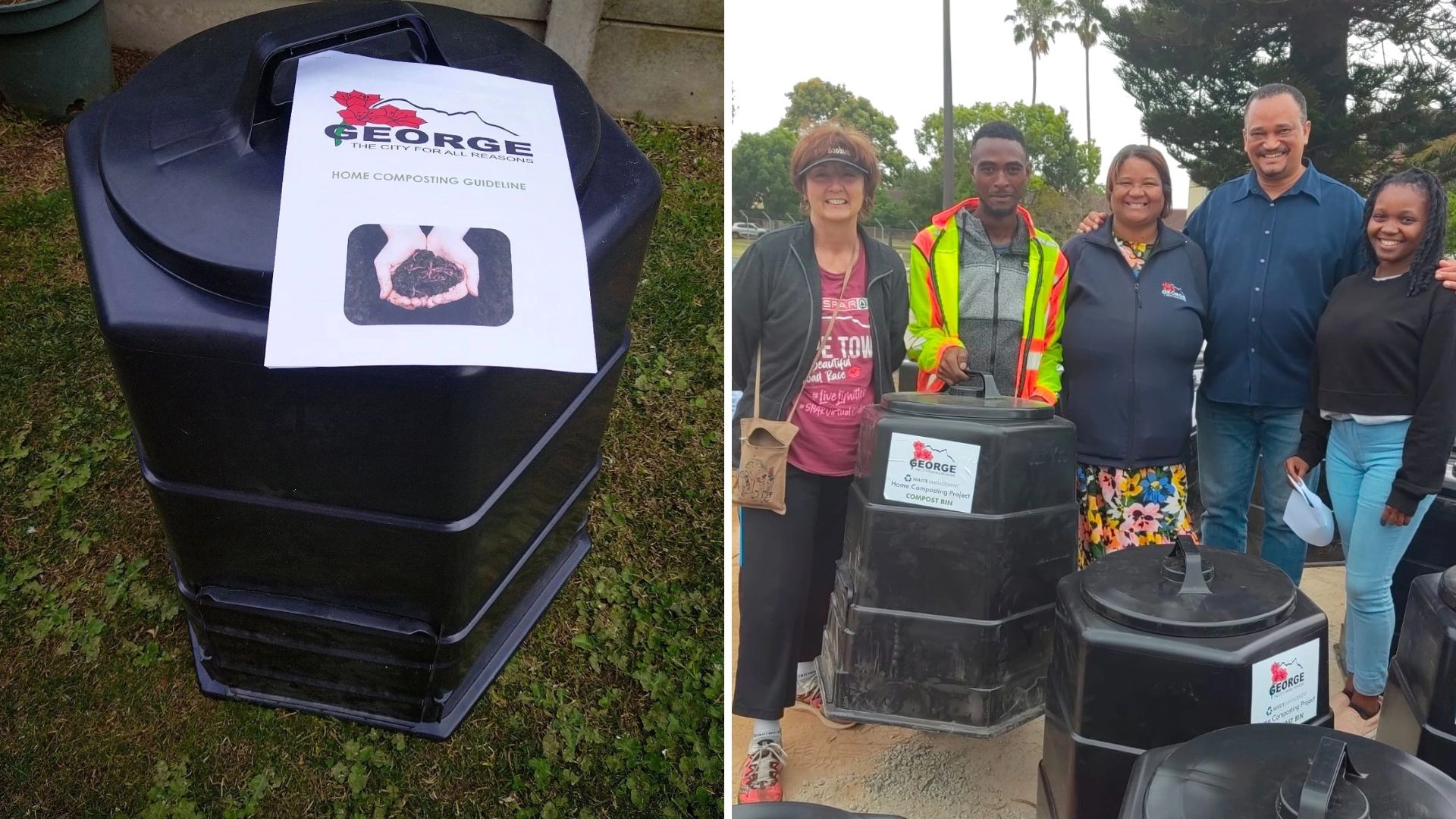 Free composting bins provided by George Municipality to residents